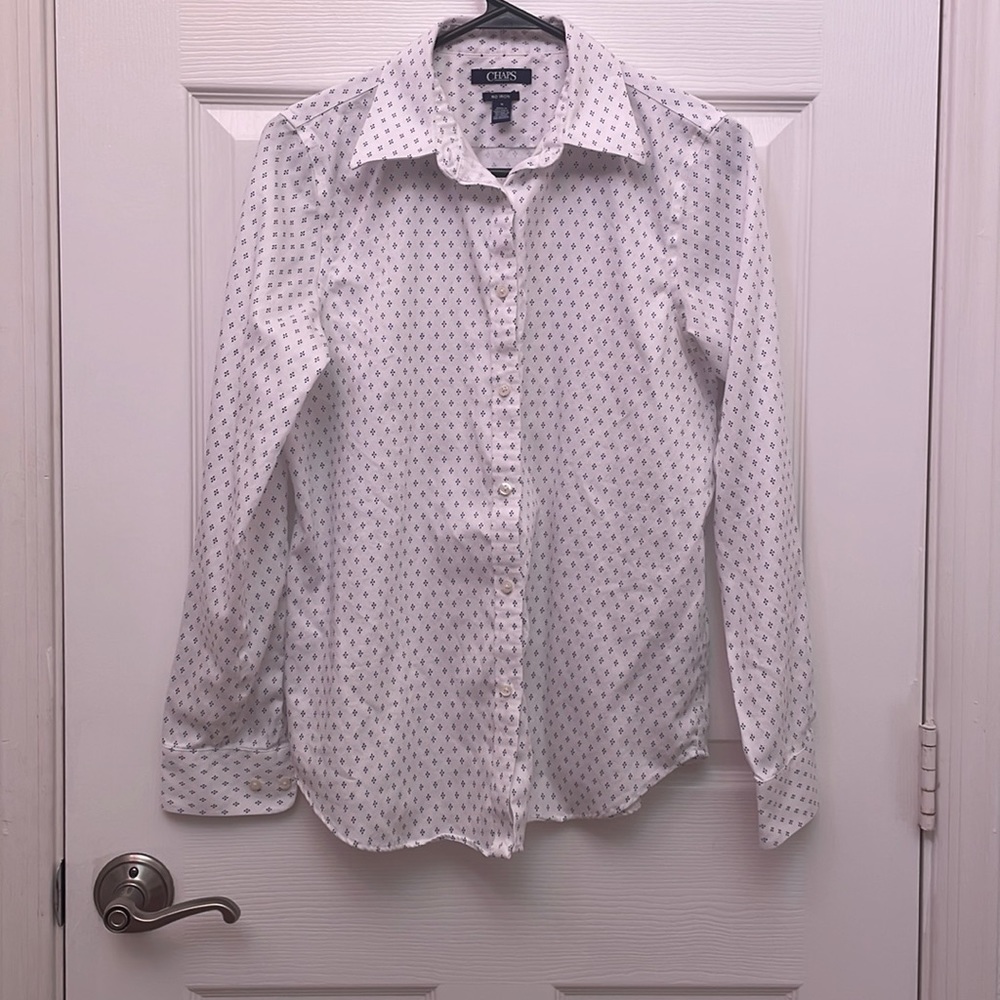 White and blue dress shirt